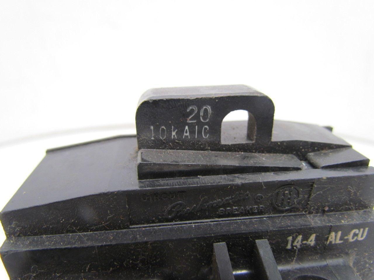 ITE Pushmatic 10KAIC 2-Pole Molded Case Circuit Breaker 20 Amp 120/240V