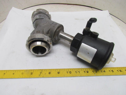 1-1/2"Angle Body Valve Bevel Seat Nut Galvanized/Stainless Piston Valve 2Way