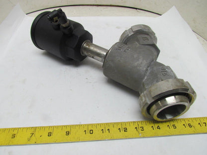 1-1/2"Angle Body Valve Bevel Seat Nut Galvanized/Stainless Piston Valve 2Way
