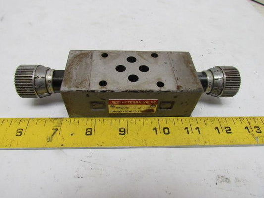 Hytegra HF3H-W-40SK-025B Hydraulic Dial Adjust Stack Flow Control Valve 3000 PSI