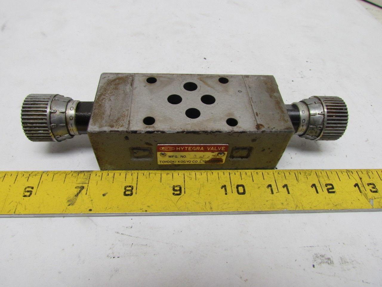 Hytegra HF3H-W-40SK-025B Hydraulic Dial Adjust Stack Flow Control Valve 3000 PSI