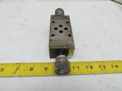 Hytegra HF3H-W-40SK-025B Hydraulic Dial Adjust Stack Flow Control Valve 3000 PSI