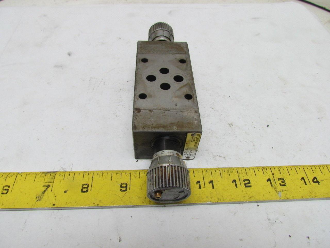 Hytegra HF3H-W-40SK-025B Hydraulic Dial Adjust Stack Flow Control Valve 3000 PSI