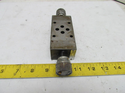 Hytegra HF3H-W-40SK-025B Hydraulic Dial Adjust Stack Flow Control Valve 3000 PSI