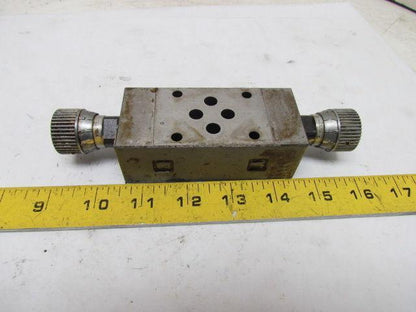 Hytegra HF3H-W-40SK-025B Hydraulic Dial Adjust Stack Flow Control Valve 3000 PSI