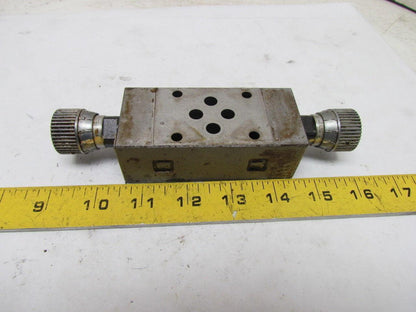 Hytegra HF3H-W-40SK-025B Hydraulic Dial Adjust Stack Flow Control Valve 3000 PSI