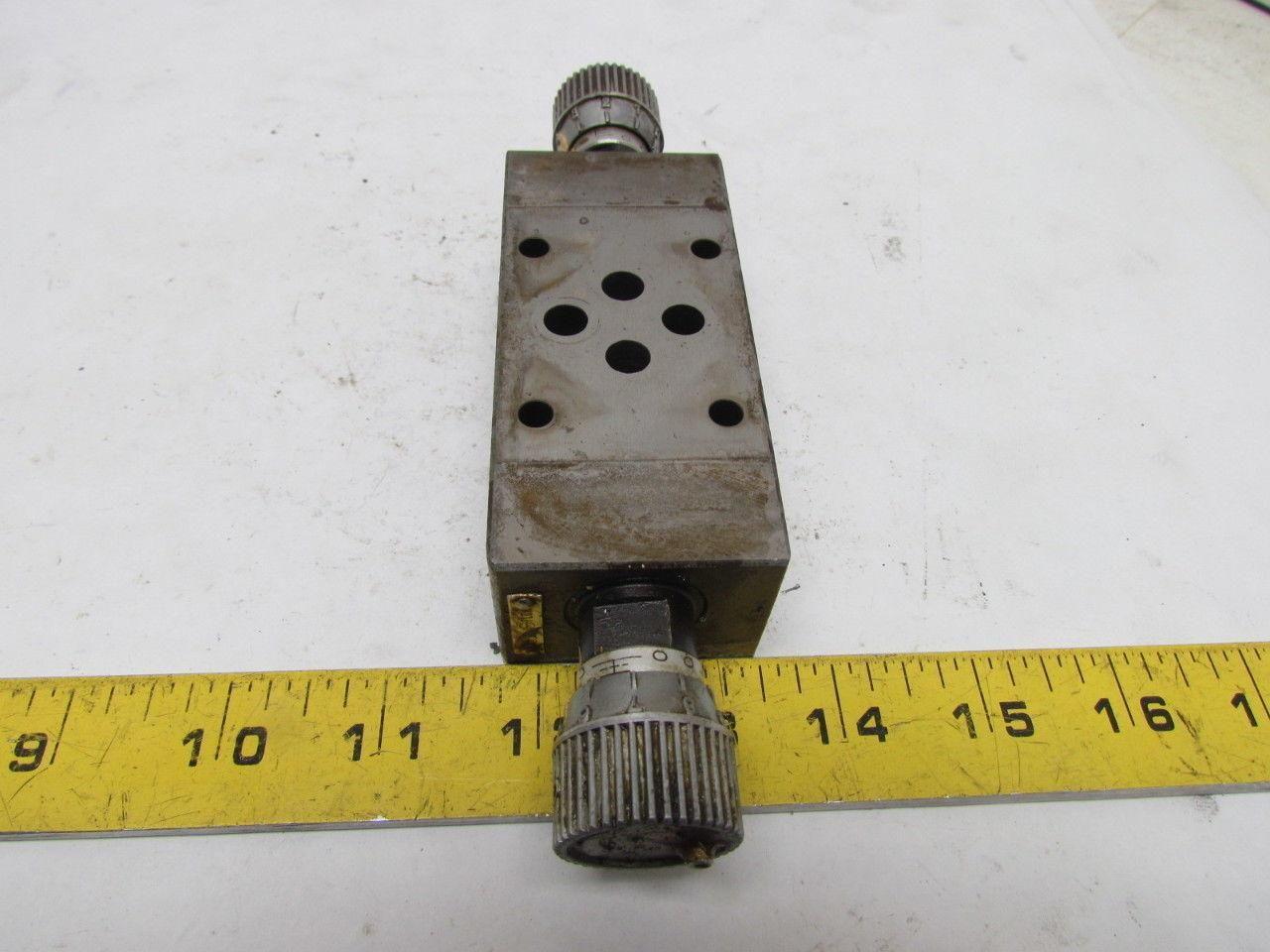 Hytegra HF3H-W-40SK-025B Hydraulic Dial Adjust Stack Flow Control Valve 3000 PSI