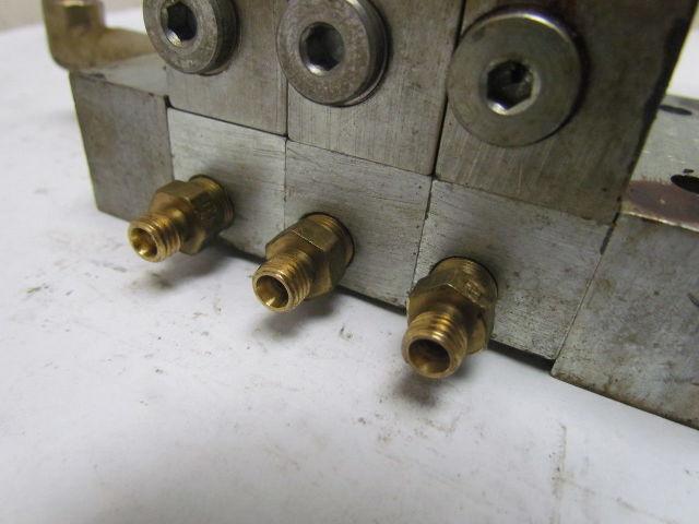 Lubriquip Graco MSP-5T MSP-15S 3Section Modular Divider Valve Block w/Indicators