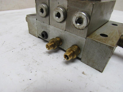 Lubriquip Graco MSP-5T MSP-15S 3Section Modular Divider Valve Block w/Indicators