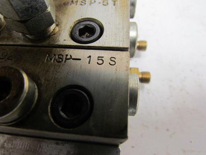 Lubriquip Graco MSP-5T MSP-15S 3Section Modular Divider Valve Block w/Indicators