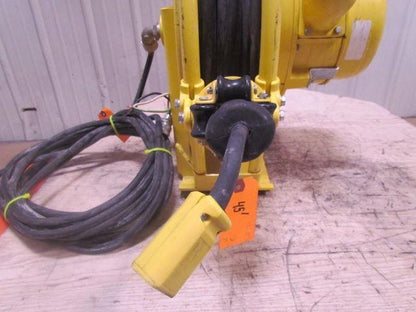 Aero-Motive Retractable Electric Cable Reel 45' 110V 12/3 Cord 20Amp 3-Ring 600V