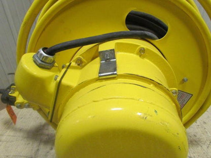 Aero-Motive Retractable Electric Cable Reel 45' 110V 12/3 Cord 20Amp 3-Ring 600V