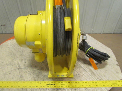 Aero-Motive Retractable Electric 12/3 Cable Reel 30' 110V Cord 20Amp 600V 3-Ring