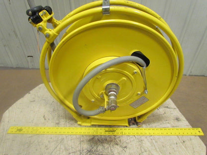 Aero-Motive Pow-R-Matic Spring Return Hose Reel 5/8"ID 60' HeavyDuty Steel Frame