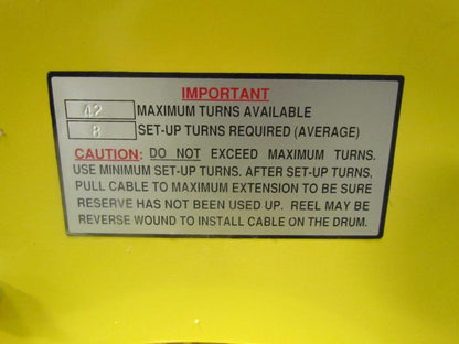 Aero-Motive Pow-R-Matic Spring Return Hose Reel 5/8"ID 60' HeavyDuty Steel Frame