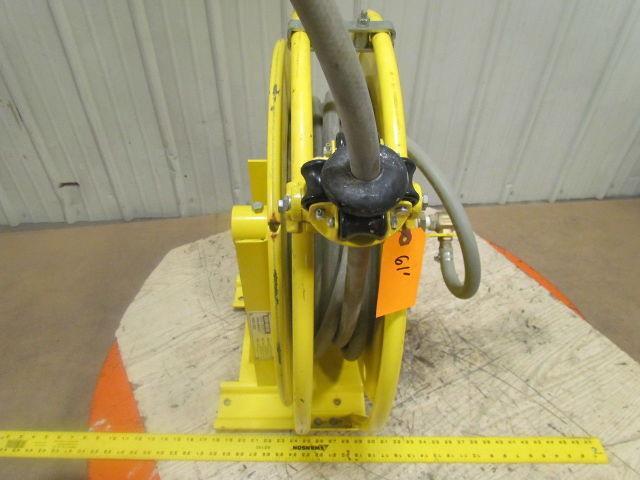 Aero-Motive Pow-R-Matic Spring Return Hose Reel 5/8"ID 60' HeavyDuty Steel Frame