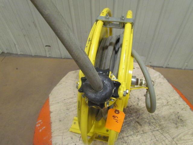 Aero-Motive Pow-R-Matic Spring Return Hose Reel 5/8"ID 60' HeavyDuty Steel Frame