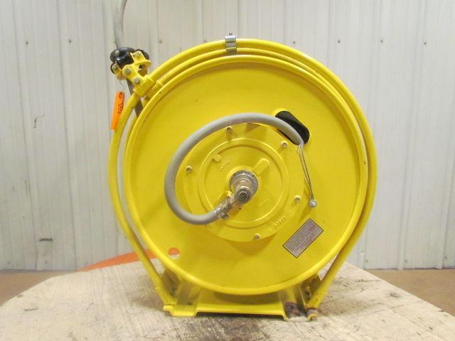 Aero-Motive Pow-R-Matic Spring Return Hose Reel 5/8"ID 60' HeavyDuty Steel Frame