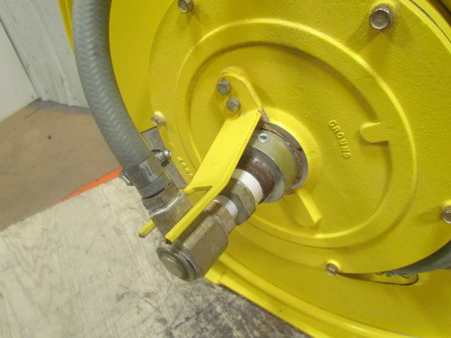 Aero-Motive Pow-R-Matic Spring Return Hose Reel 1/2"ID 70' HeavyDuty Steel Frame