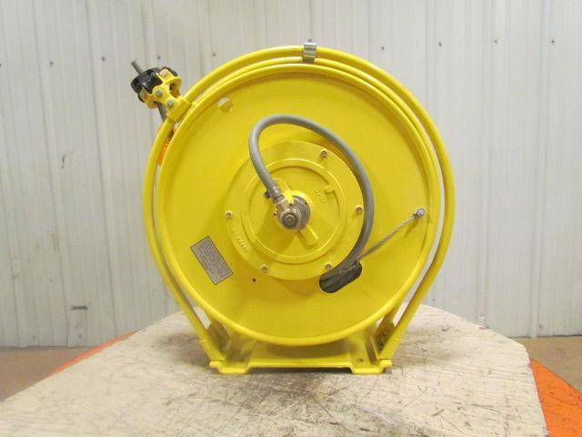 Aero-Motive Pow-R-Matic Spring Return Hose Reel 1/2"ID 70' HeavyDuty Steel Frame