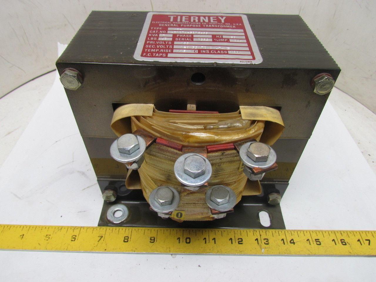 AC107A-5876-93 Type AT-1 Single Phase Transformer 7Kva 133V Pri 120/93/70V Sec