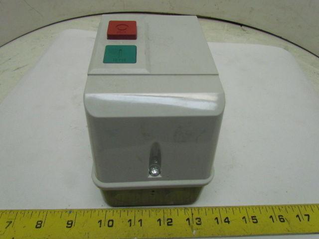 Dayton 2UXV8 IEC Contactor 120V 18A Nema 12 3P Start Stop Push Button Enclosure