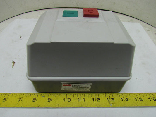 Dayton 2UXV8 IEC Contactor 120V 18A Nema 12 3P Start Stop Push Button Enclosure