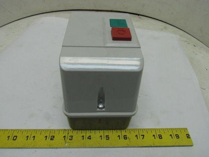 Dayton 2UXV8 IEC Contactor 120V 18A Nema 12 3P Start Stop Push Button Enclosure