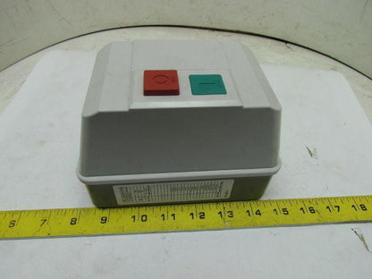 Dayton 2UXV8 IEC Contactor 120V 18A Nema 12 3P Start Stop Push Button Enclosure