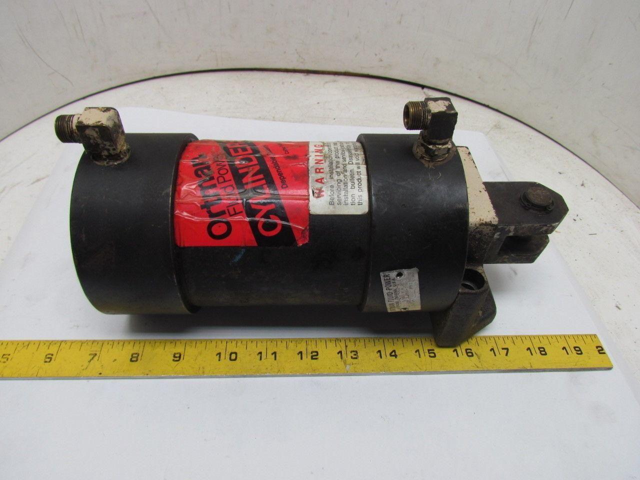 Ortman 3.500X4.250 Pneumatic Air Cylinder 3-1/2" Bore 4-1/4" Stroke Roundline