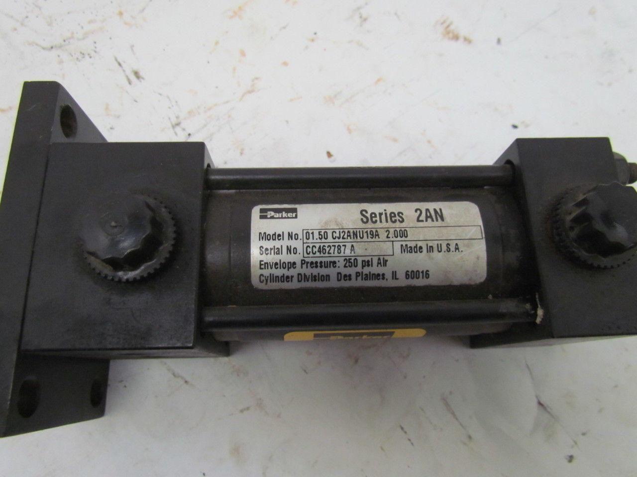 Parker 01.50 CJ2ANU19A 2.000 Pneumatic Air Cylinder 1-1/2" Bore 2" Stroke