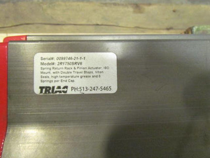 Mogas Quarter Turn Isolation Ball Valve Size 2" w/A Triac 2R1750SRV6 Actuator