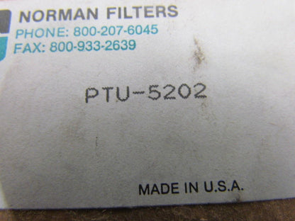 NORMAN Filter Co PTU-5202 Replacement Filter Element Hydraulic NEW
