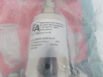 END ARMATUREN DM3401211-01/07 Pressure Regulator G1/4" Stainless Steel 8 Bar max
