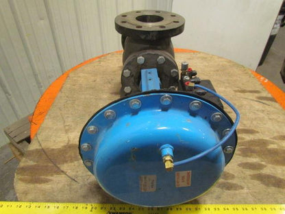 Trerice 940B-L85-760P Cast Iron 4" Flanged 3-Way Valve w/94B 14" Air Actuator