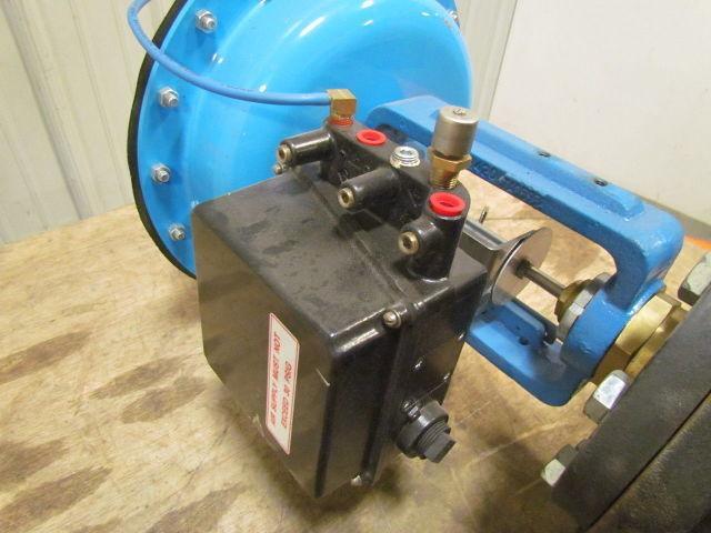 Trerice 940B-L85-760P Cast Iron 4" Flanged 3-Way Valve w/94B 14" Air Actuator