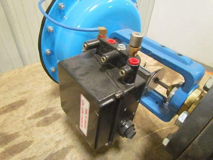 Trerice 940B-L85-760P Cast Iron 4" Flanged 3-Way Valve w/94B 14" Air Actuator