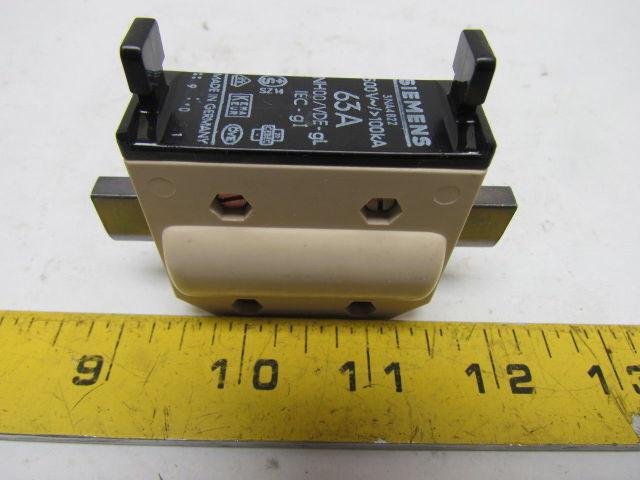 Siemens 3NA4822 HRC Fuse 63A 500V 100KA NH00/VDE-gL Box of 3pcs 63 Amp
