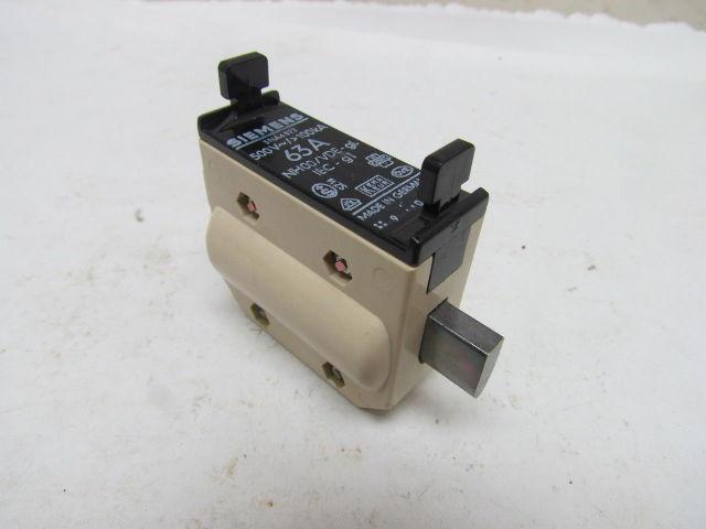 Siemens 3NA4822 HRC Fuse 63A 500V 100KA NH00/VDE-gL Box of 3pcs 63 Amp