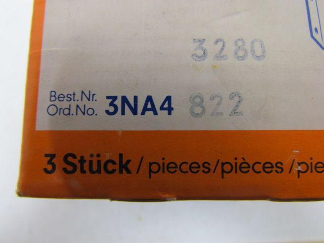Siemens 3NA4822 HRC Fuse 63A 500V 100KA NH00/VDE-gL Box of 3pcs 63 Amp