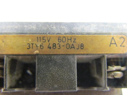 3TY6 483-0AJ8 3TB48 Contactor Double Coil 115V