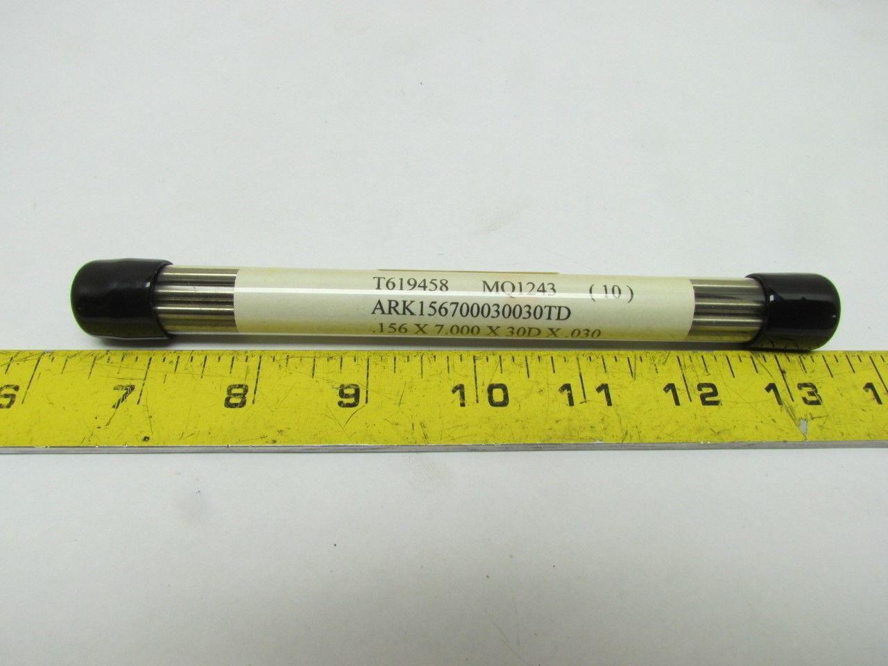 Tungsten Electrode Double Ended 2% Thoriated .156x7.000x30Dx.030 10pk 5/32x7"