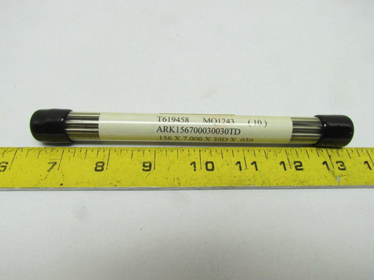 Tungsten Electrode Double Ended 2% Thoriated .156x7.000x30Dx.030 10pk 5/32x7"