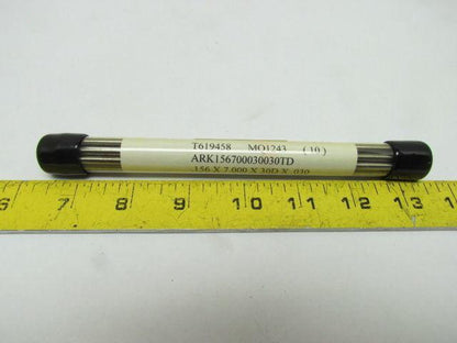 Tungsten Electrode Double Ended 2% Thoriated .156x7.000x30Dx.030 10pk 5/32x7"