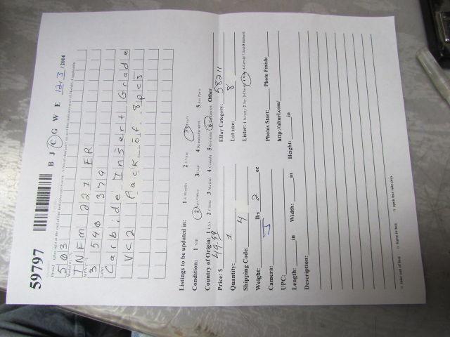 Valenite DPG531 DPG-531 Carbide Insert Grade VC2 Box of 9pcs