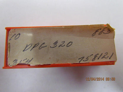 GE Carboloy DPG320 758121 DPG 320 Carbide Insert Grade 883 Box of 13pcs