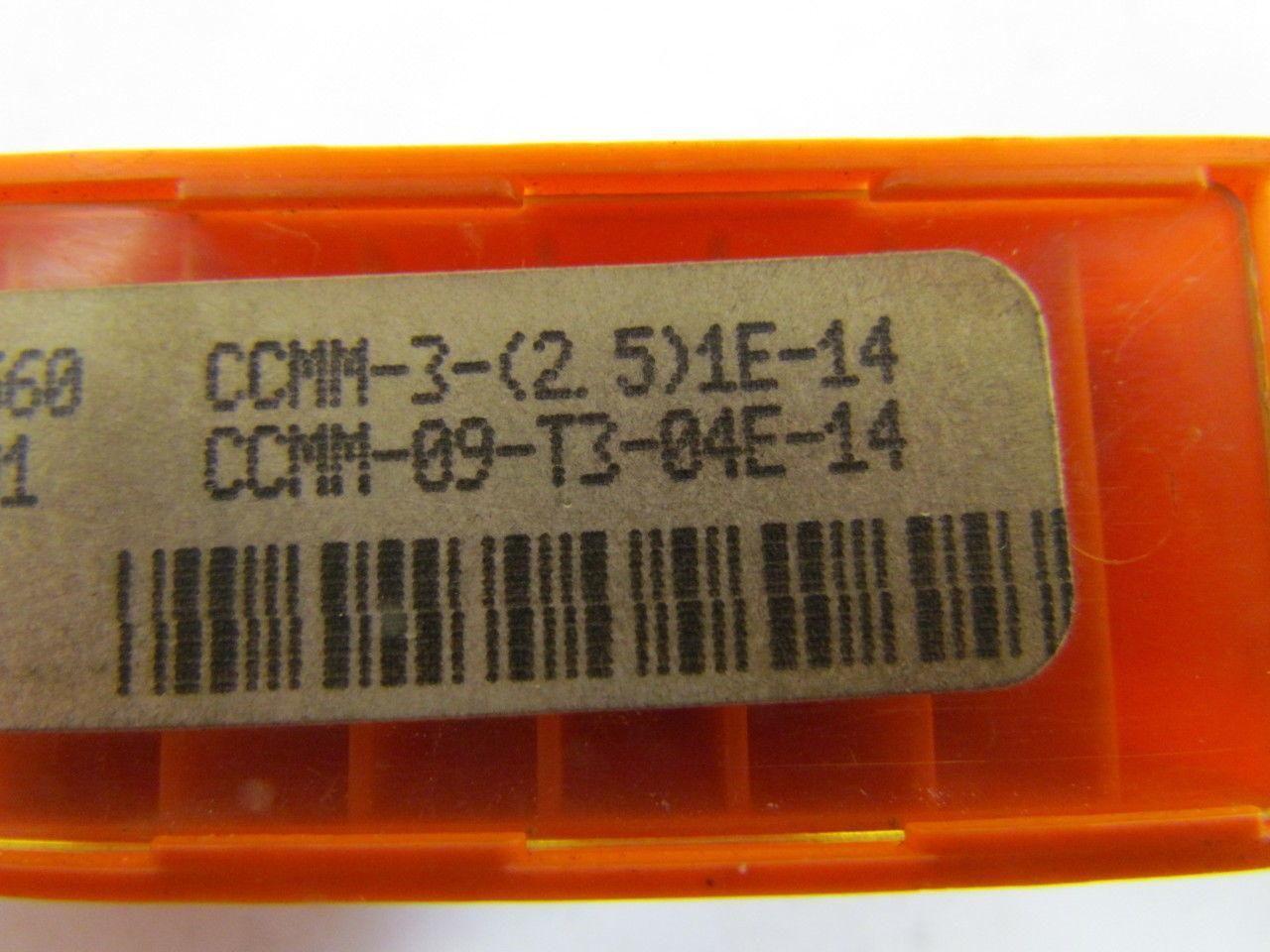 Carboloy CCMM-3(2.5)1E-14 Carbide Insert CCMM-09-T3-04E-14 Grade 560 Box of 10pc