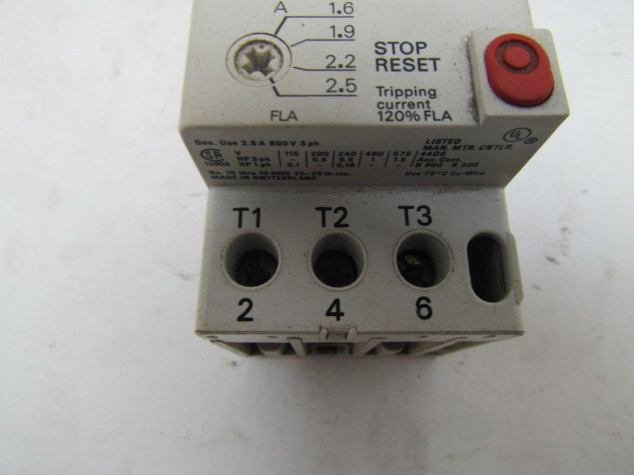 A-B Allen Bradley CAT 140-MN-0250 Ser C Starter Relay Contactor Control
