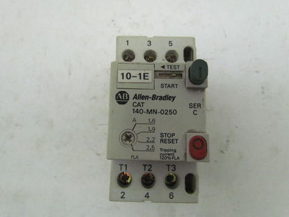 A-B Allen Bradley CAT 140-MN-0250 Ser C Starter Relay Contactor Control