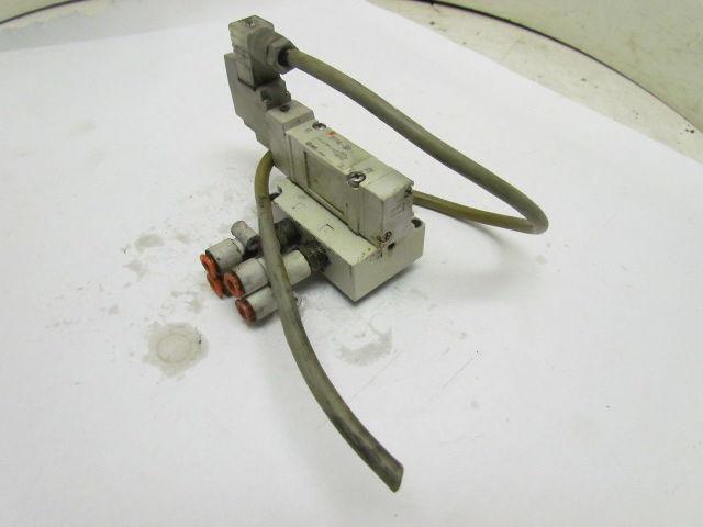 SMC SY7140 Solenoid Pneumatic Air Valve W/Base